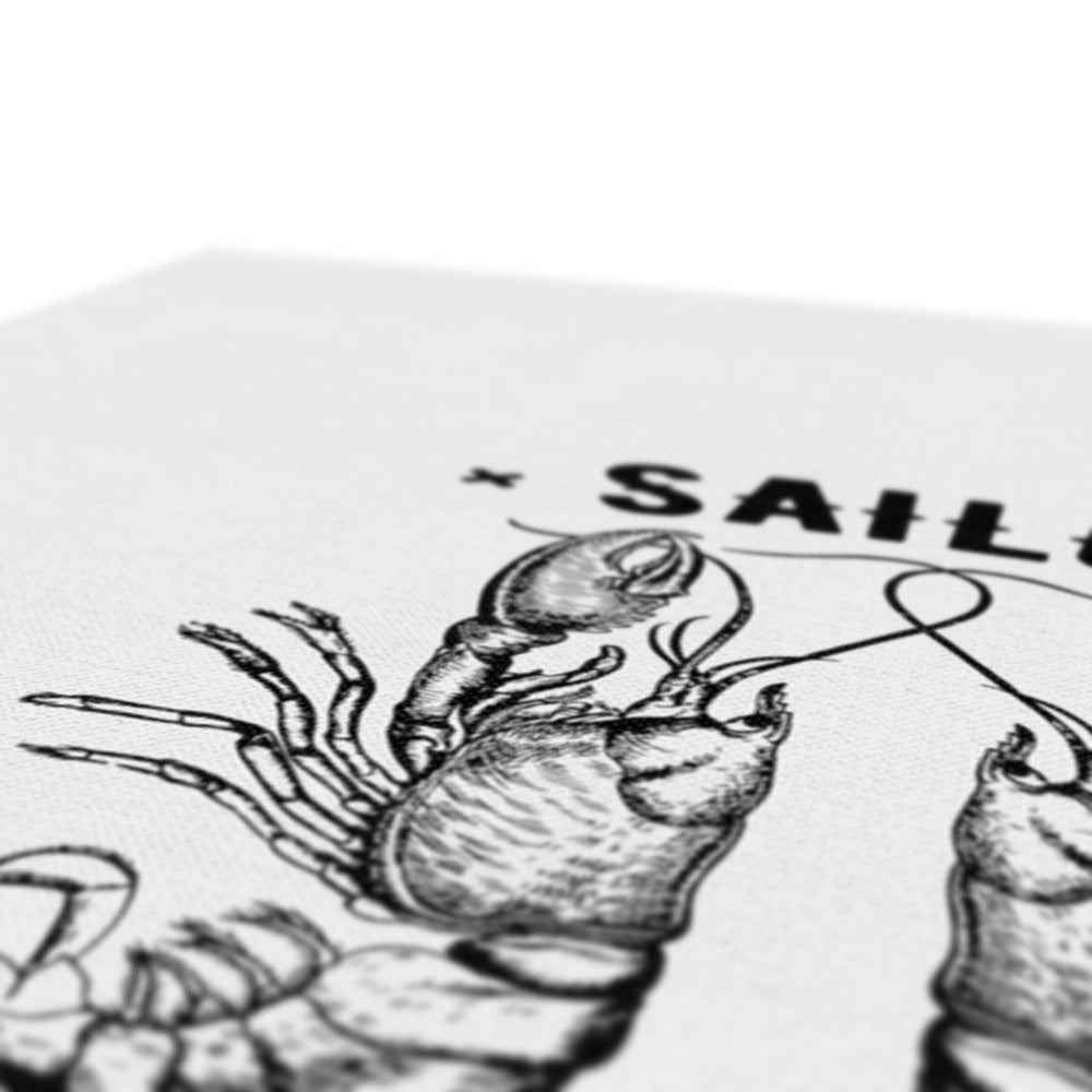 AQUA B&W - 06 - Sailing Lungs - Eco Canvas