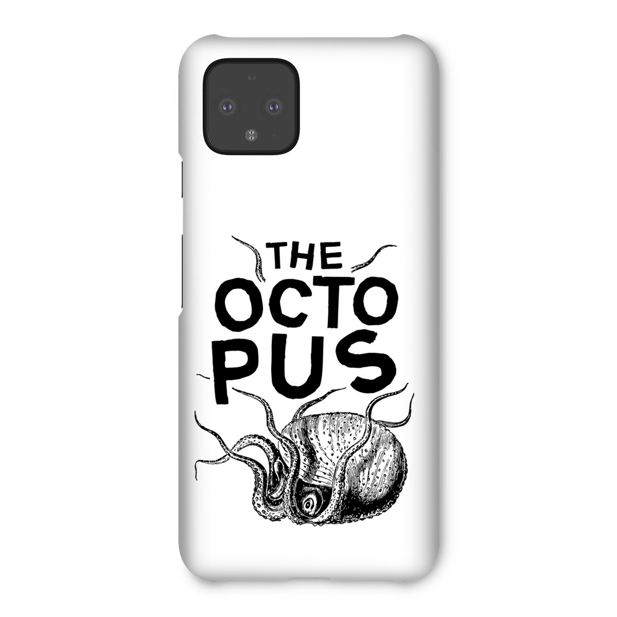 AQUA B&W - 03 - Octopus - Snap Phone Case