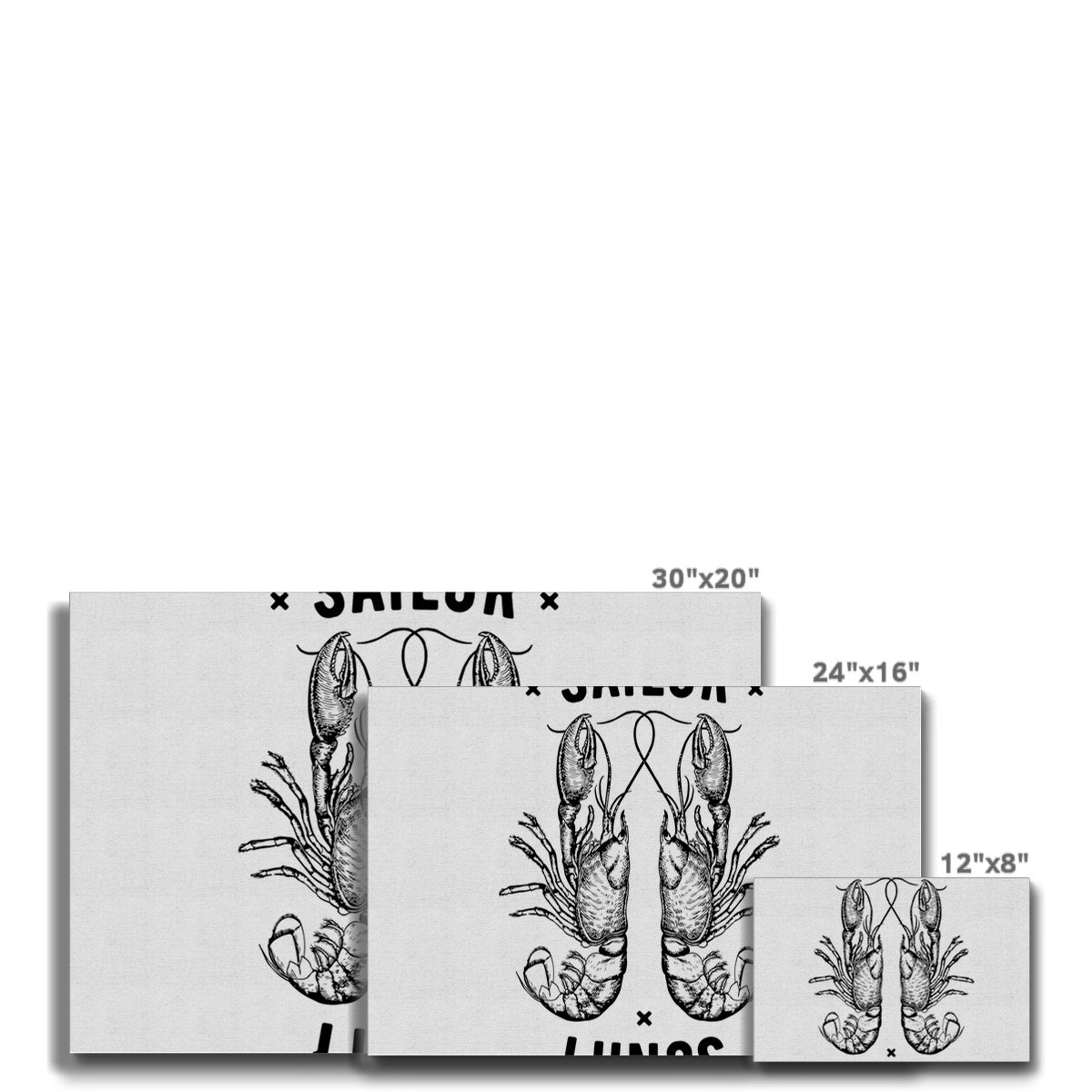 AQUA B&W - 06 - Sailing Lungs - Eco Canvas
