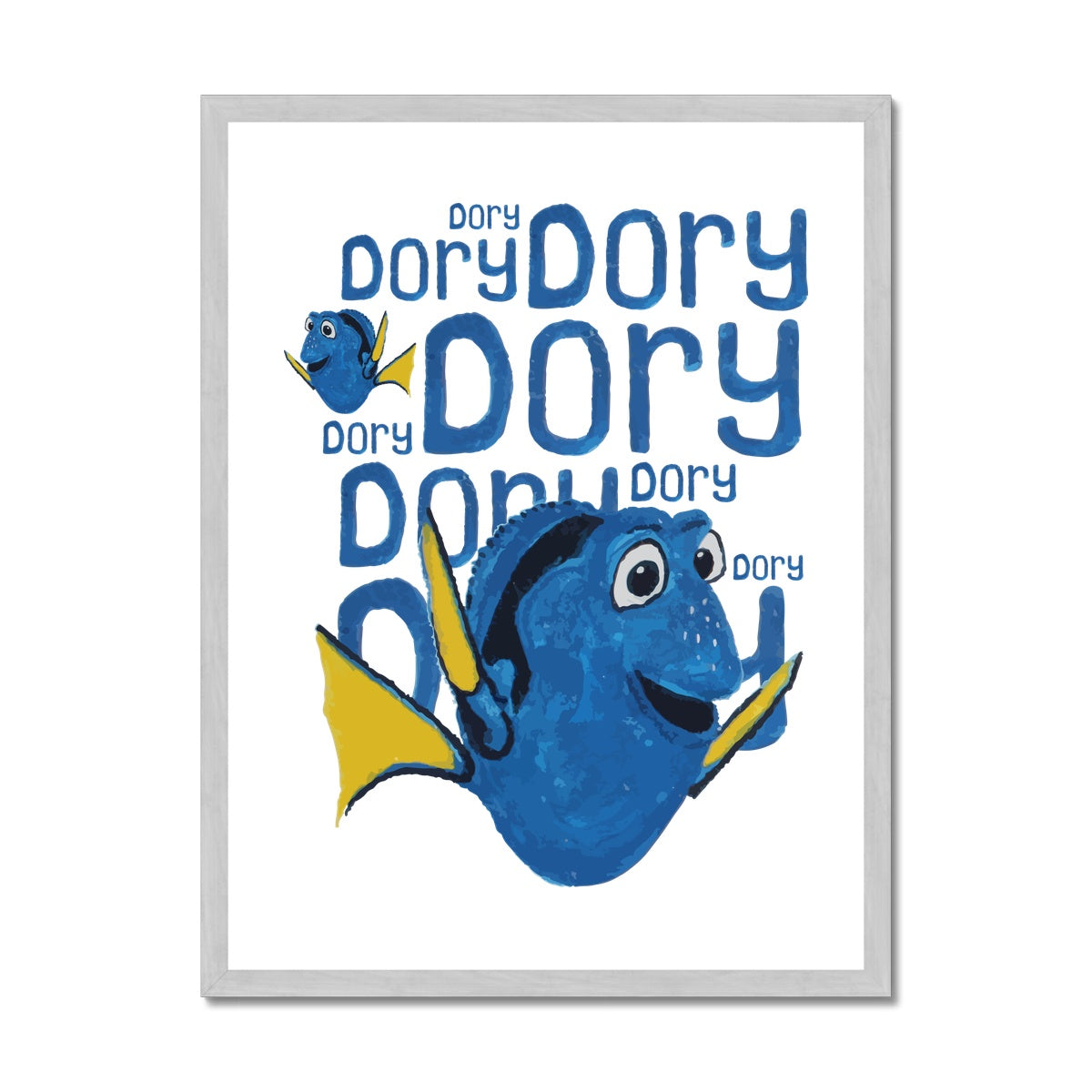 AQUA HMP2 - 03 -Dory - Antique Framed Print