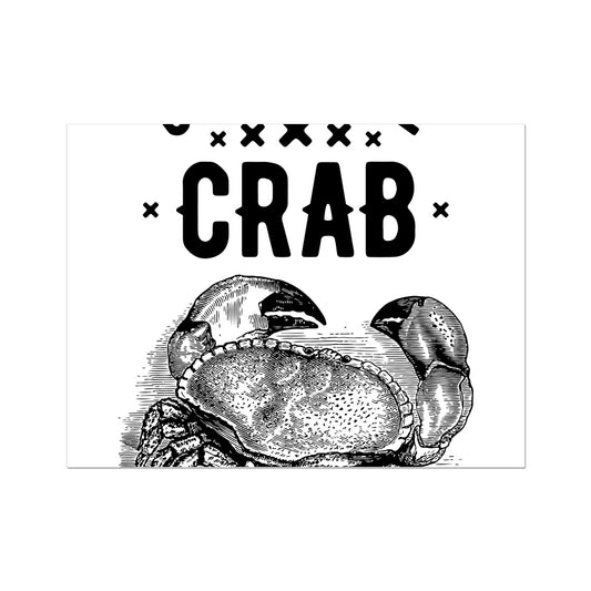 AQUA B&W - 07 - Catch the crab - Wall Art Poster