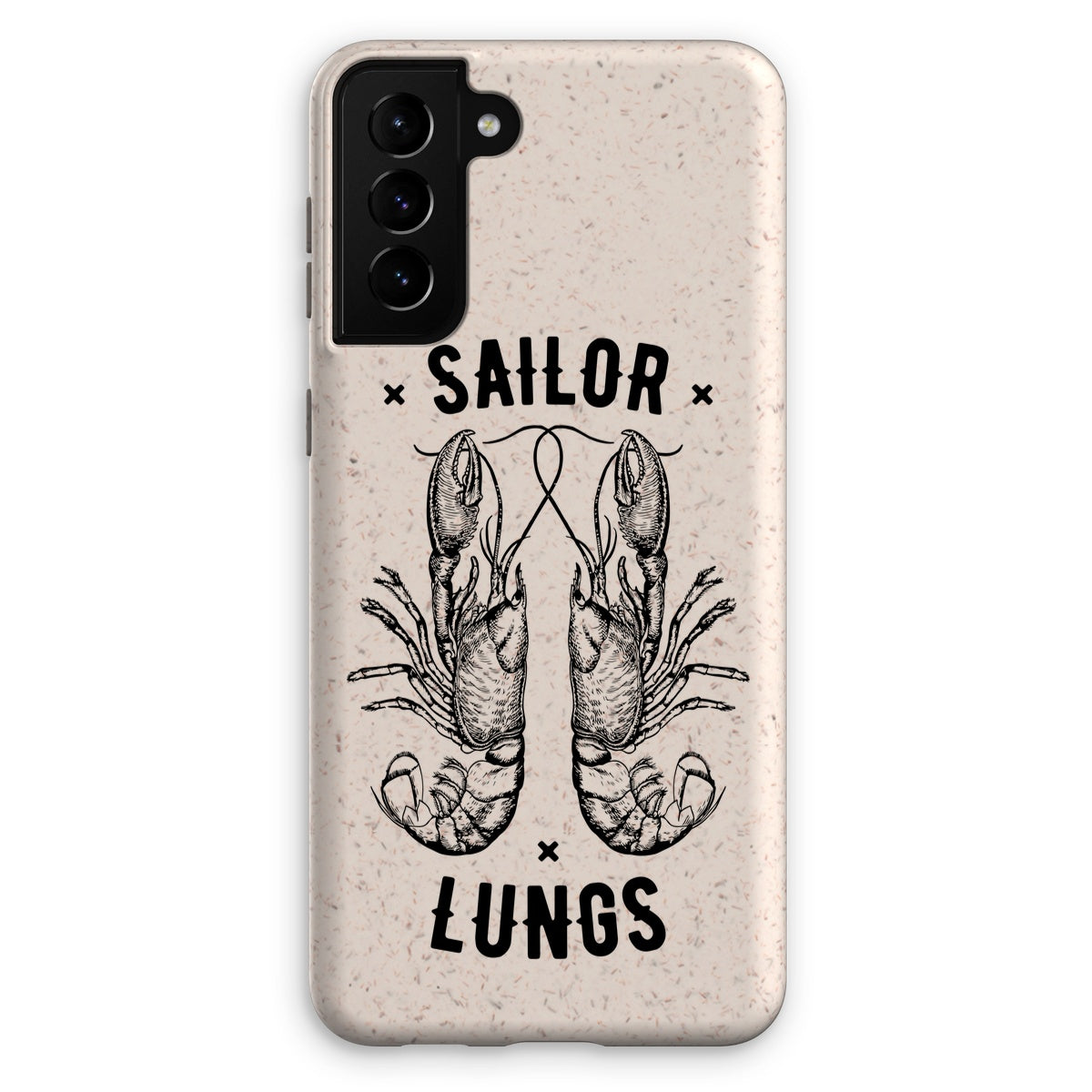 AQUA B&W - 06 - Sailing Lungs - Eco Phone Case
