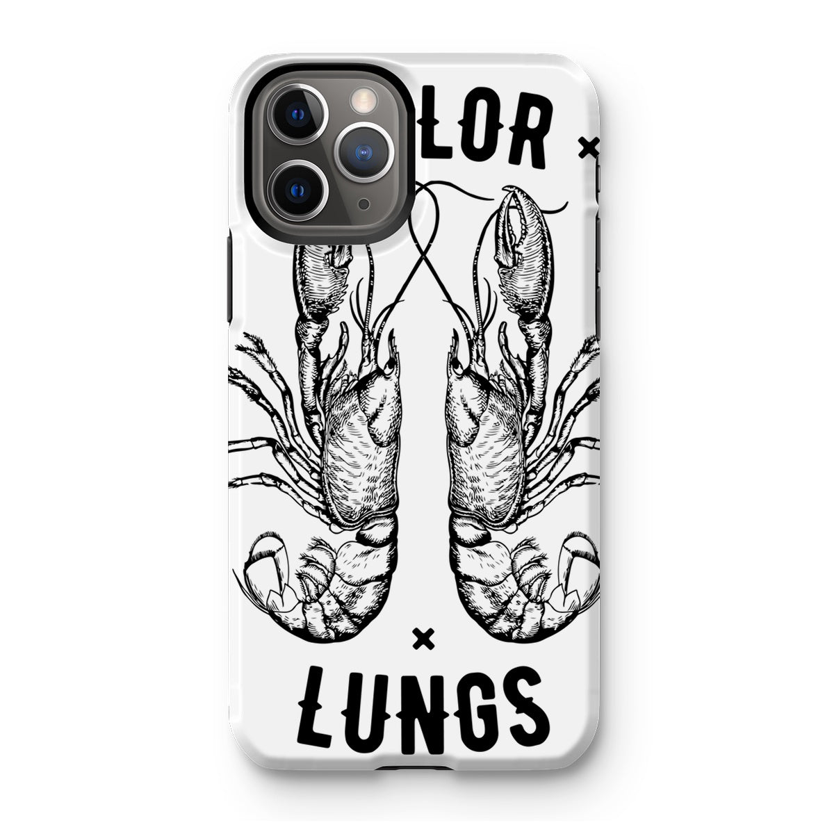 AQUA B&W - 06 - Sailing Lungs - Tough Phone Case