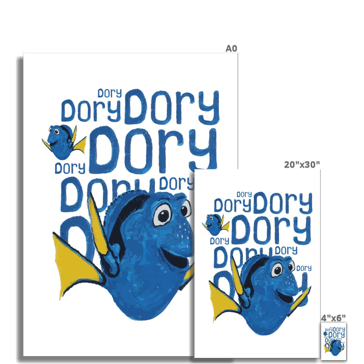 AQUA HMP2 - 03 -Dory - Gerollte Leinwand