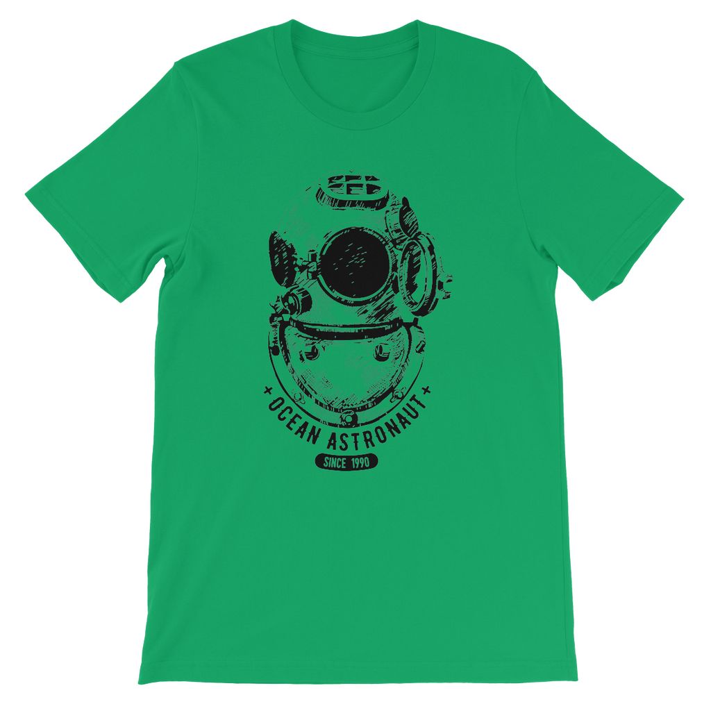 AQUA B&W - 05 - Ocean astronaut - Kids TShirt-Apparel-AQUATICUS
