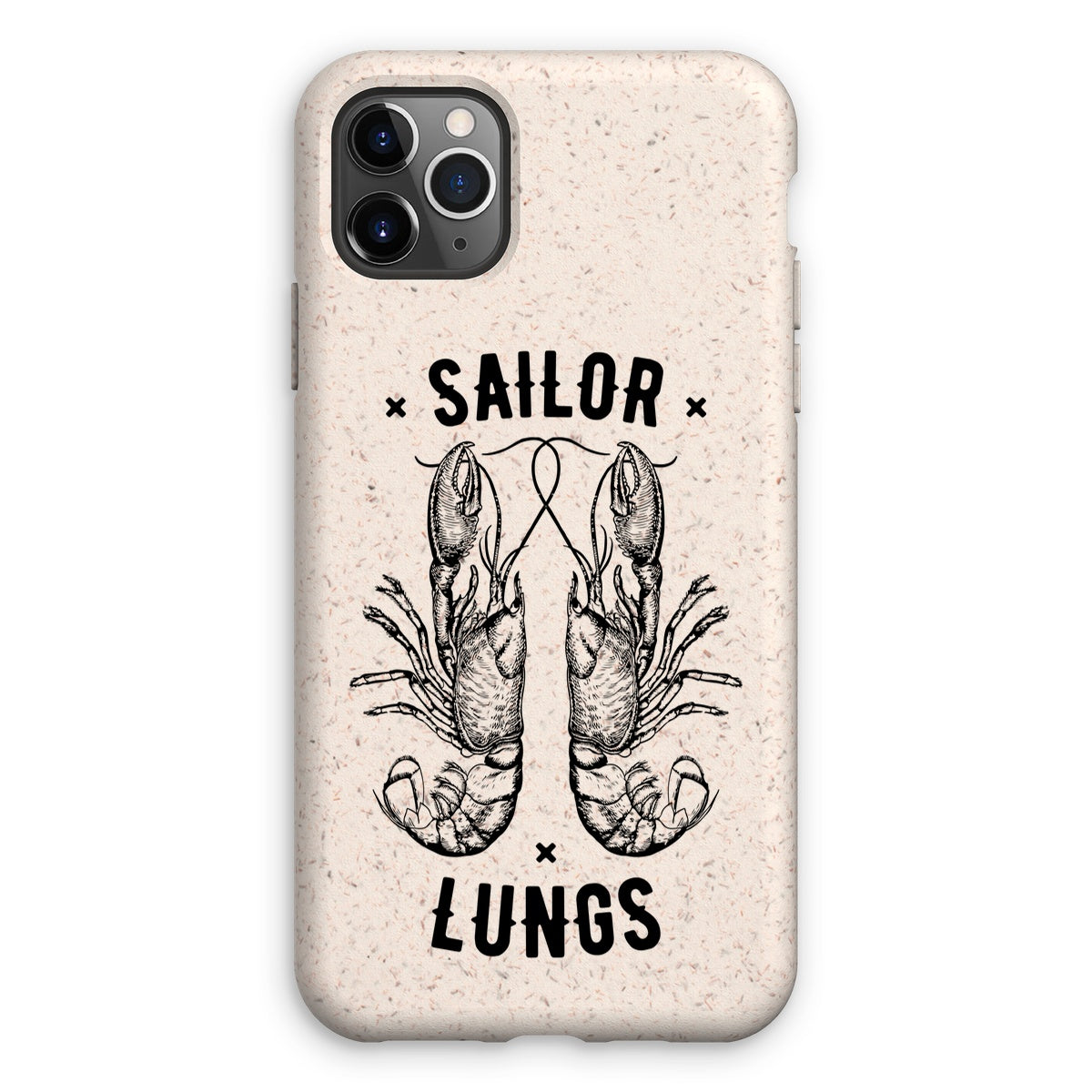 AQUA B&W - 06 - Sailing Lungs - Eco Phone Case