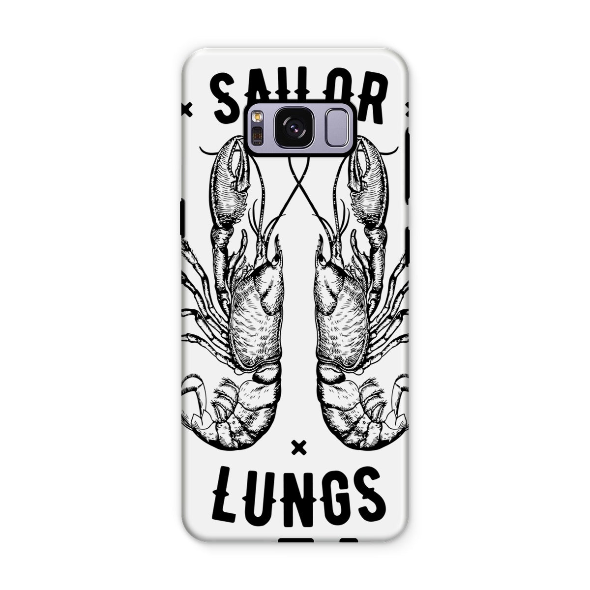 AQUA B&W - 06 - Sailing Lungs - Tough Phone Case