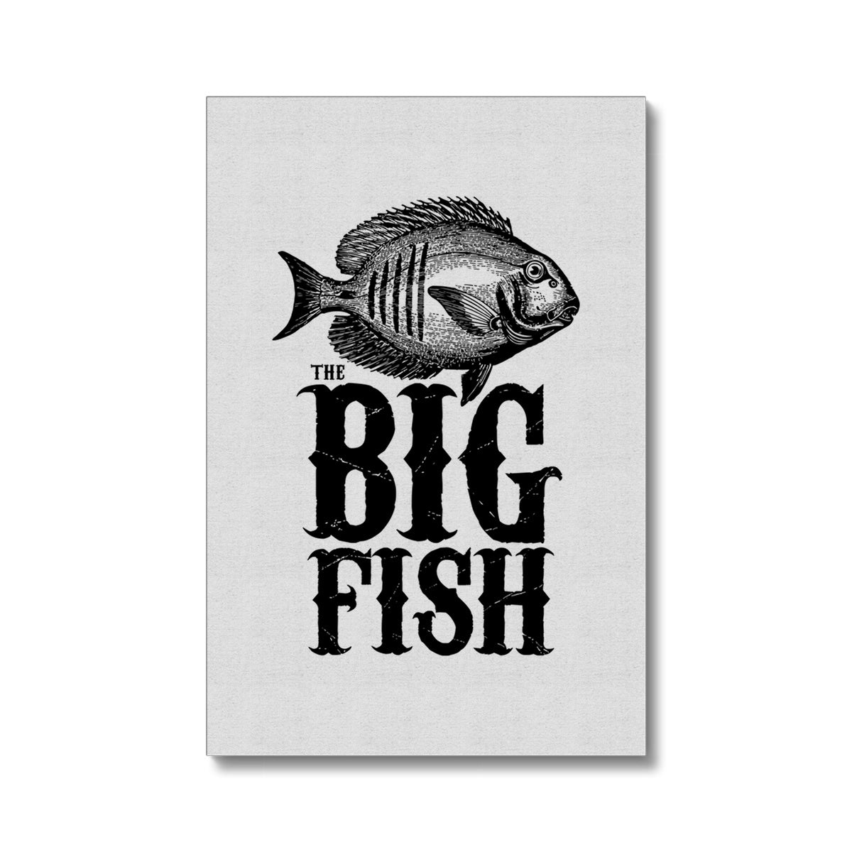 AQUA B&W - 01 -Big Fish - Eco Canvas