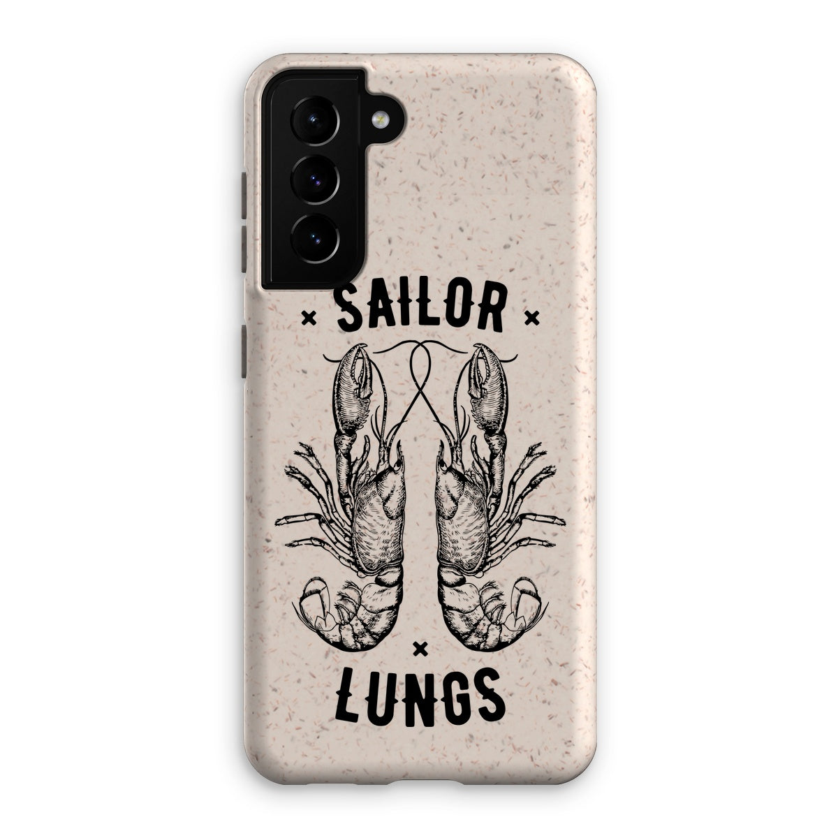 AQUA B&W - 06 - Sailing Lungs - Eco Phone Case