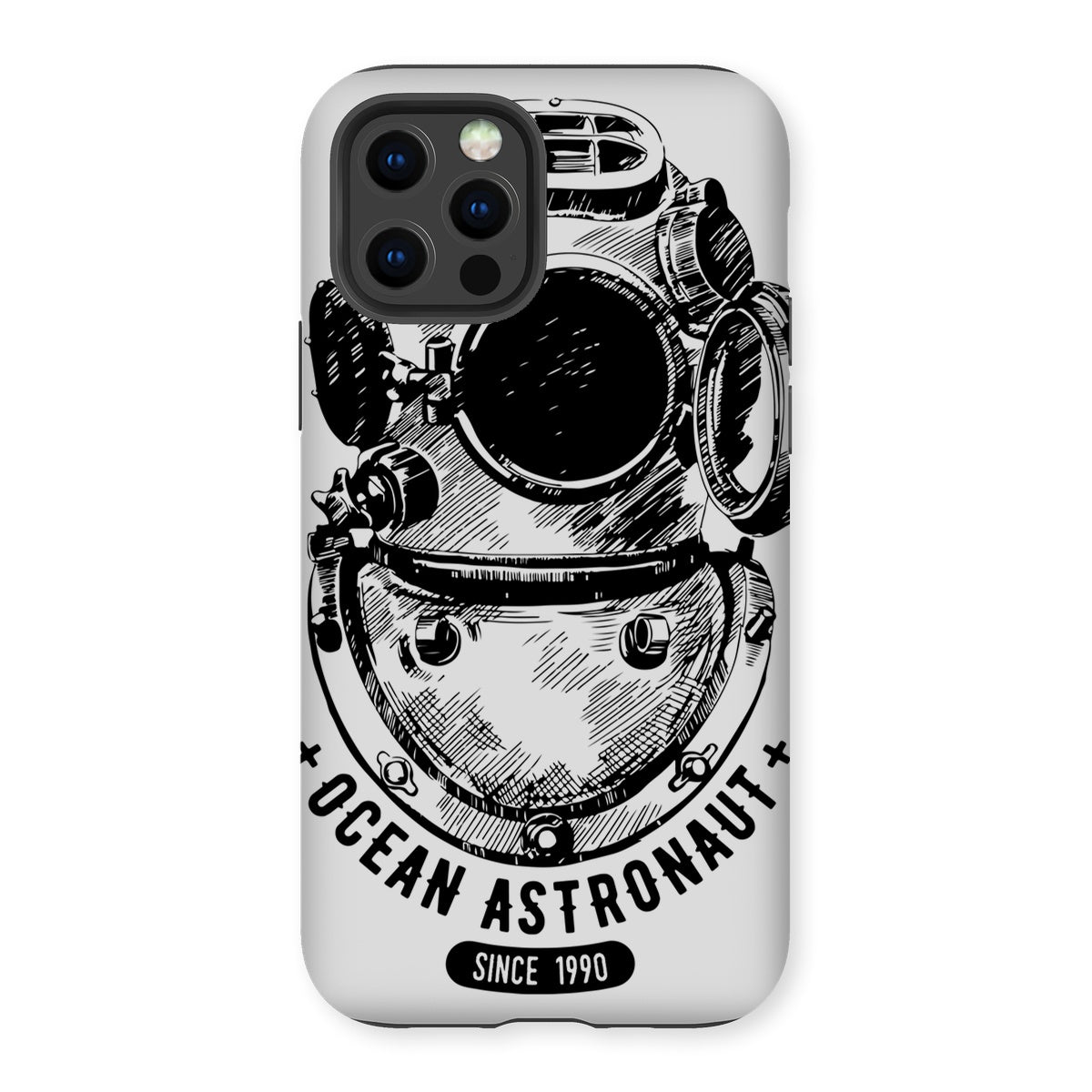 AQUA B&W - 05 - Astronauta do oceano - Capa de telefone resistente