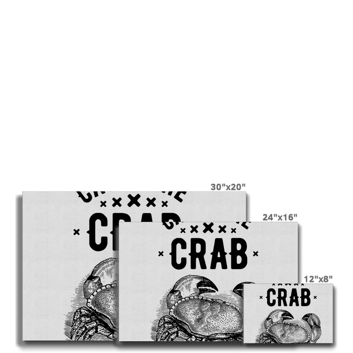 AQUA B&W - 07 - Catch the crab - Eco Canvas