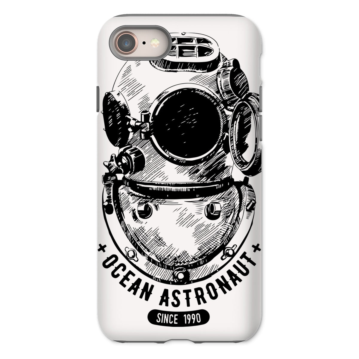 AQUA B&W - 05 - Astronauta do oceano - Capa de telefone resistente