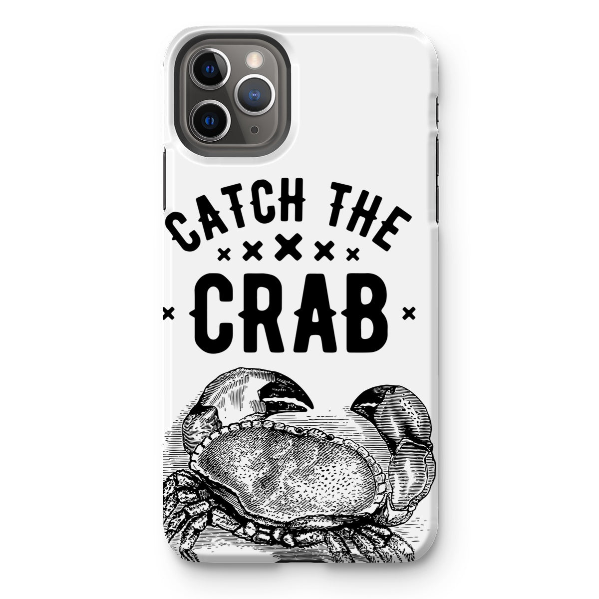 AQUA B&W - 07 - Catch the crab - Tough Phone Case