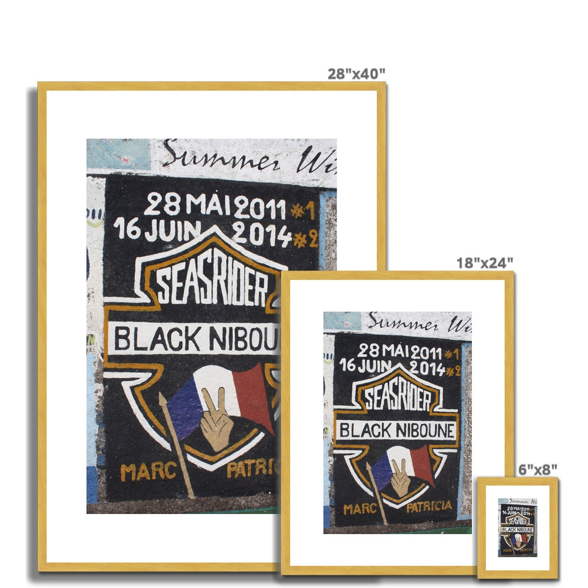 AQUA HMP F - Seasrider - Antique Framed & Mounted Print