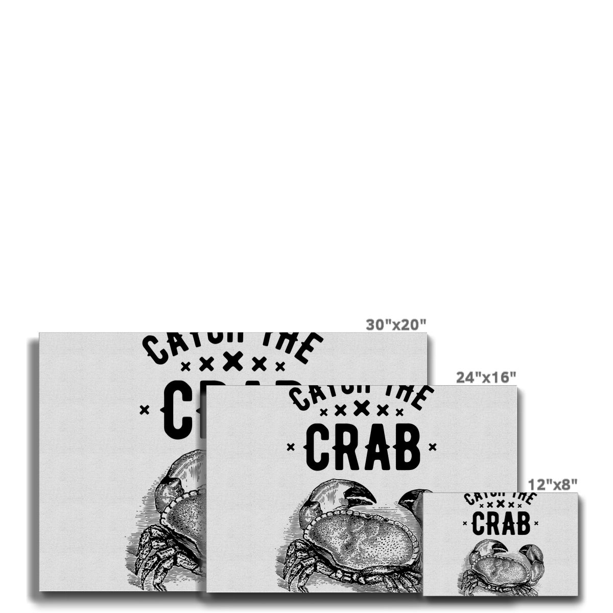 AQUA B&W - 07 - Catch the crab - Eco Canvas