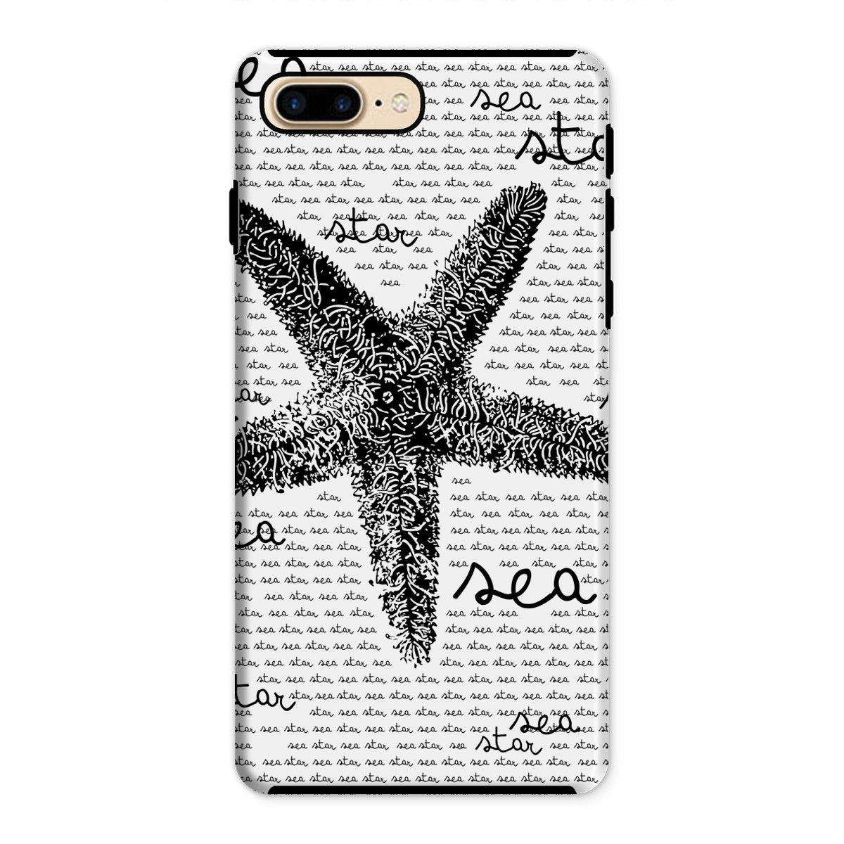 AQUA B&W - 08 - Sea Star - Capa de telefone resistente