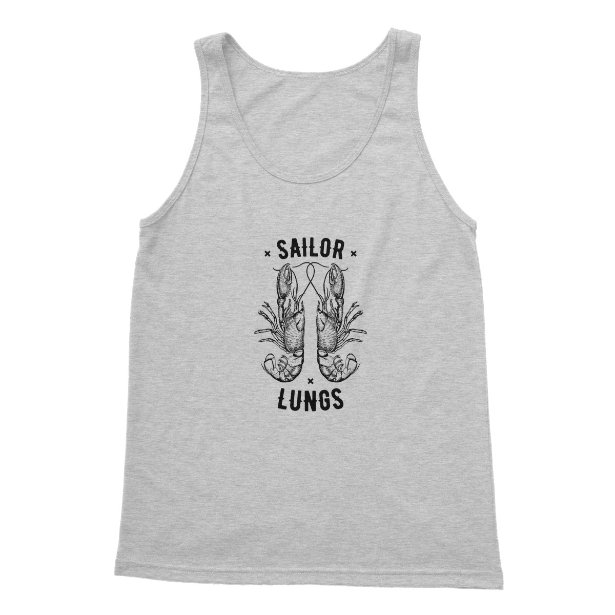 AQUA B&W - 06 - Sailing Lungs - Softstyle Tank Top