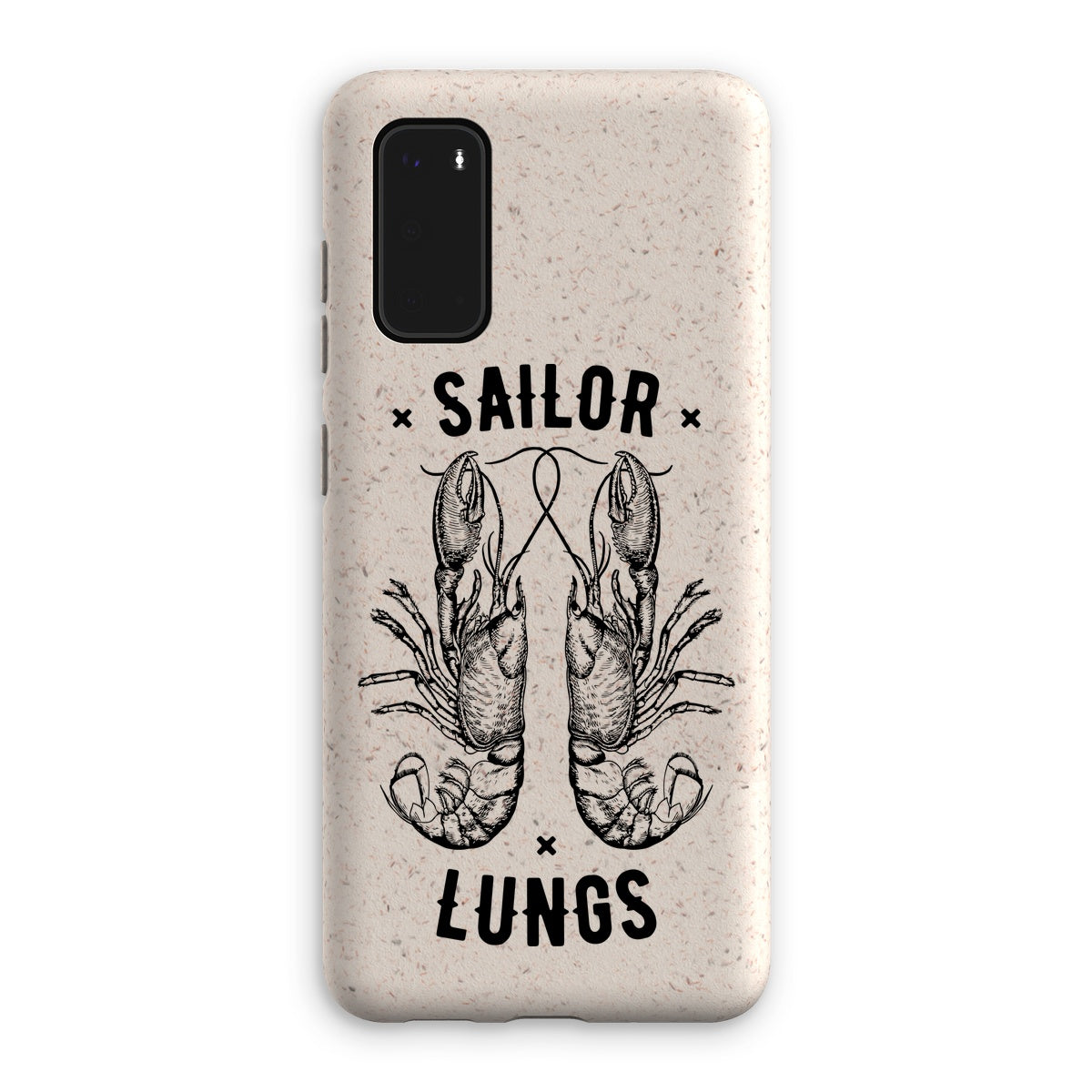 AQUA B&W - 06 - Sailing Lungs - Eco Phone Case