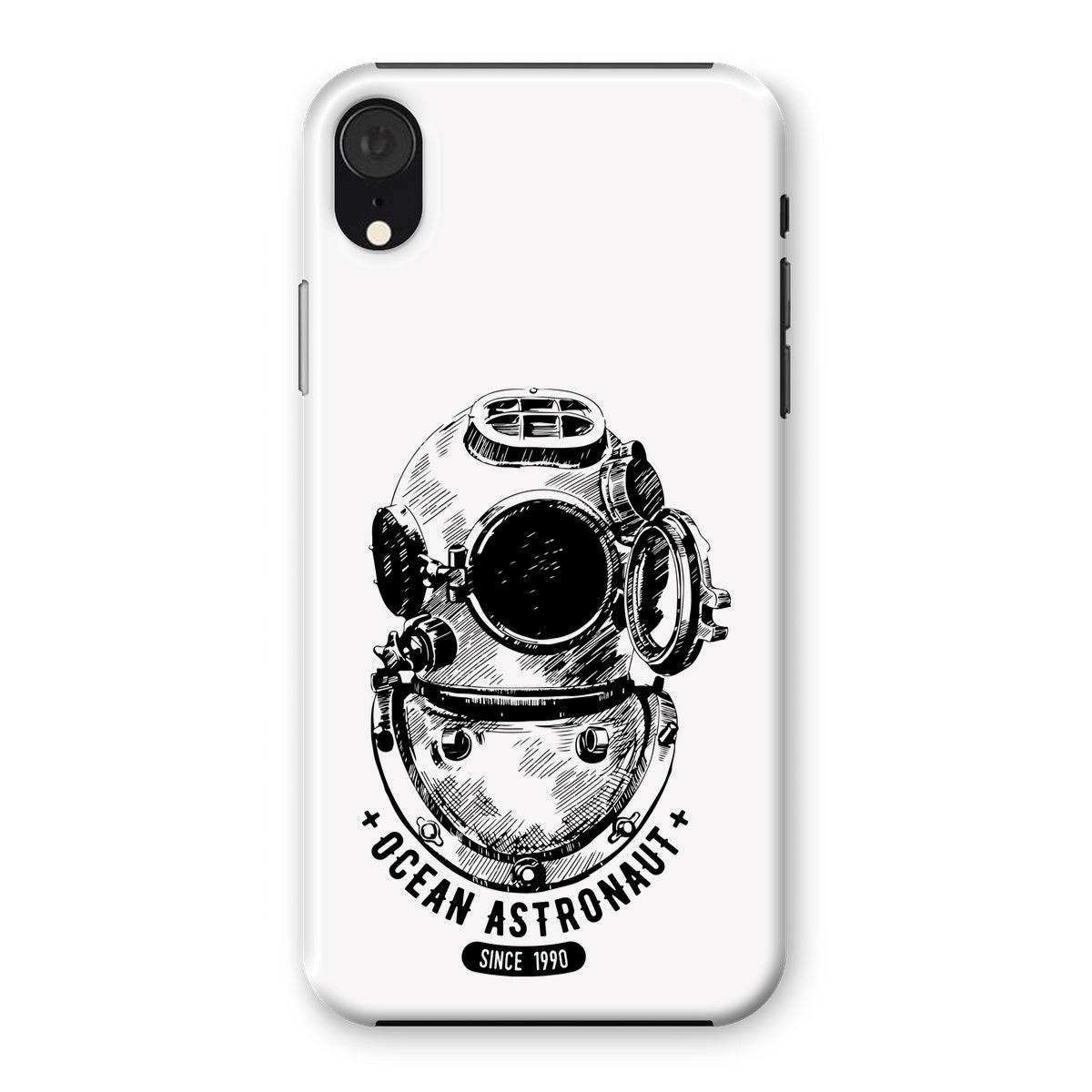AQUA B&W - 05 - Ocean astronaut - Snap Phone Case