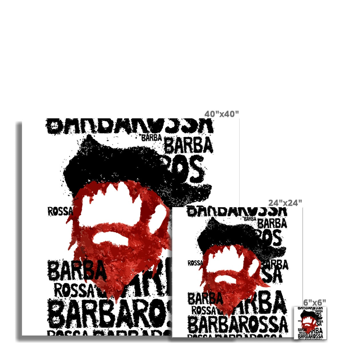 AQUA HMP2 - 01 - Barbarossa - Pôster de arte de parede