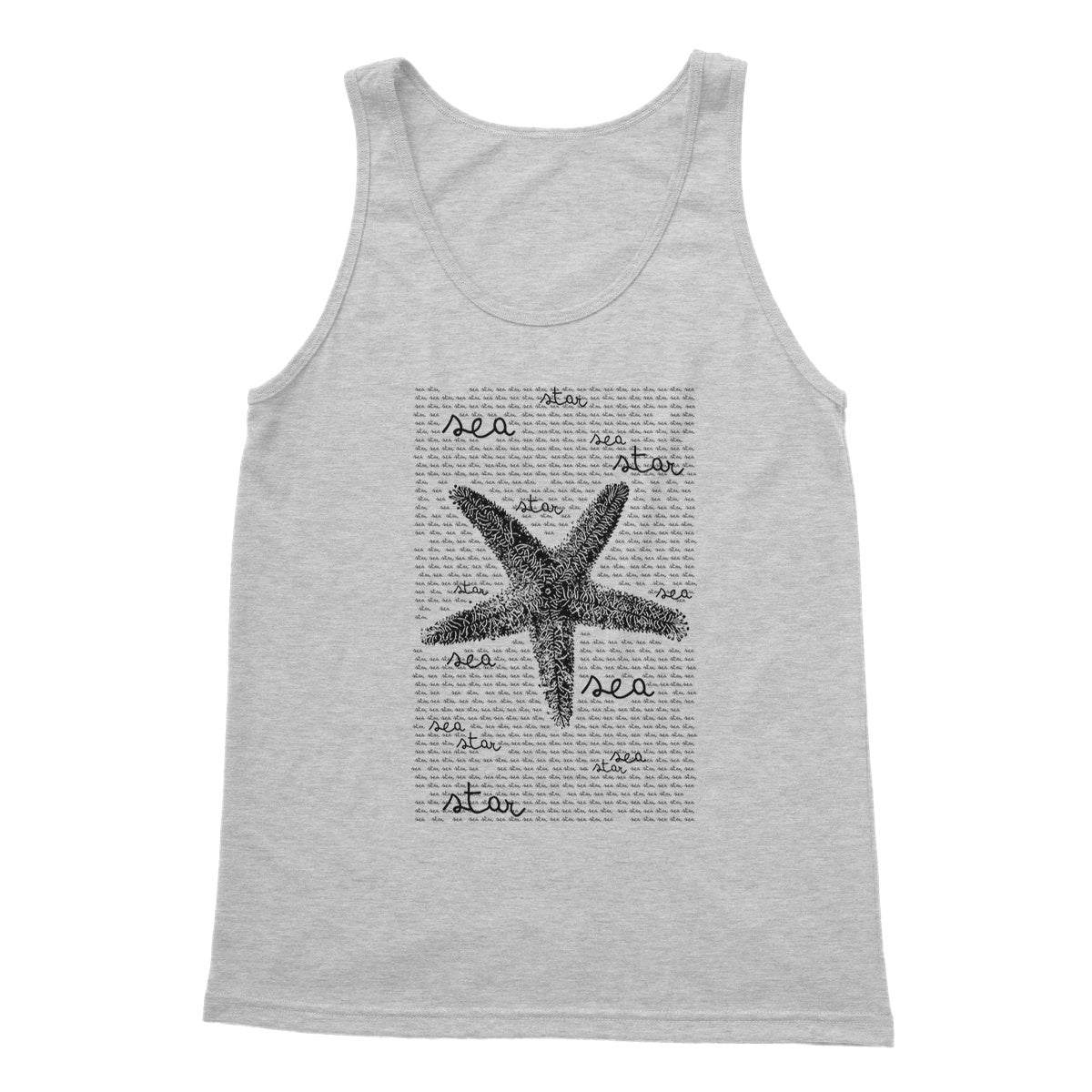 AQUA B&W - 08 - Sea Star - Softstyle Tank Top