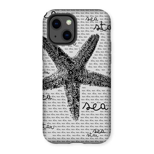 AQUA B&W - 08 - Sea Star - Tough Phone Case