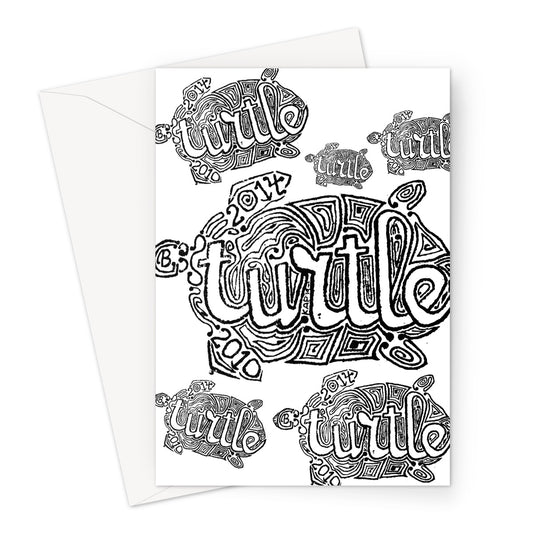 AQUA HMP2 - 12 - Tartaruga - Cartão de felicitações