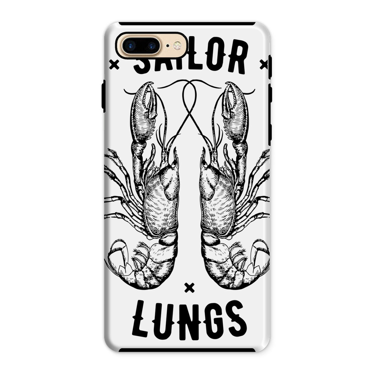 AQUA B&W - 06 - Sailing Lungs - Tough Phone Case