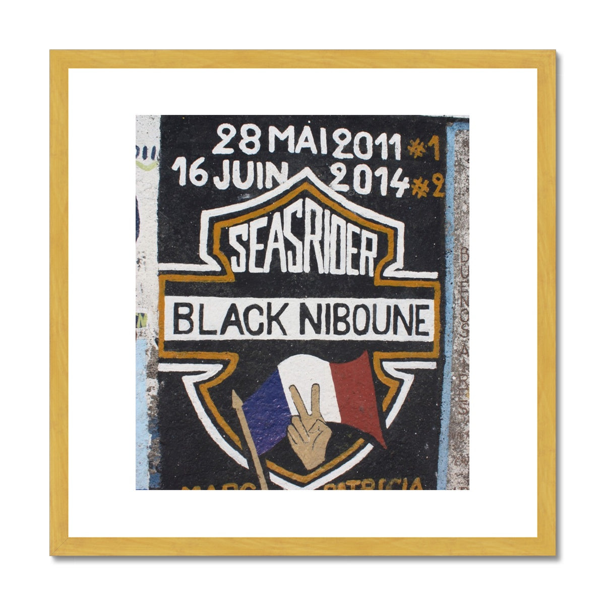 AQUA HMP F - Seasrider - Antique Framed & Mounted Print