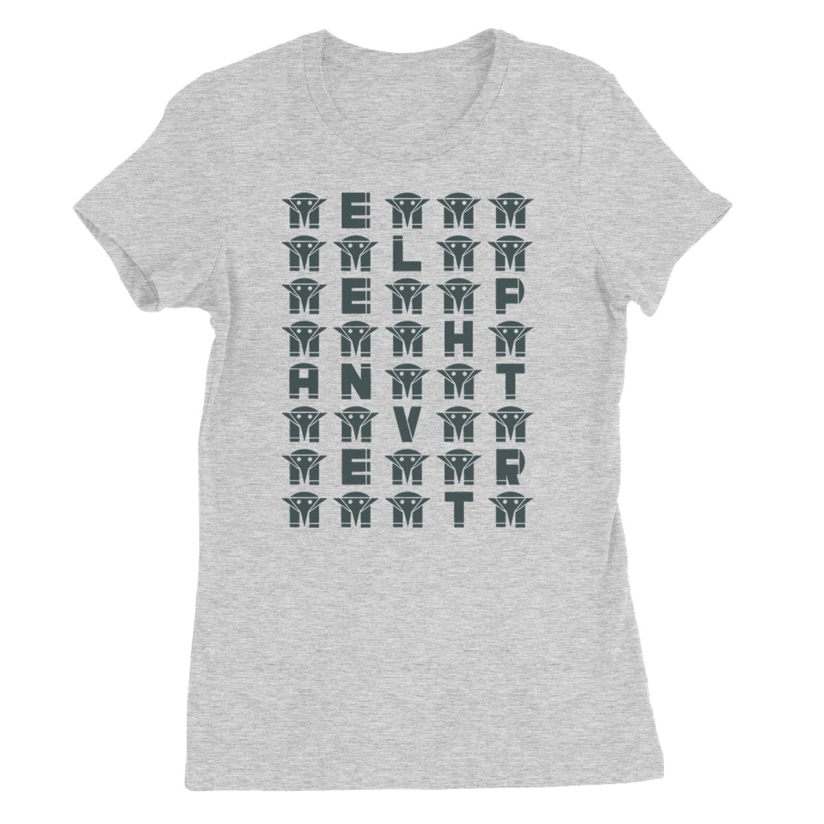 AQUA HMP2 - 04 - Elephant Vert - Women's Fine Jersey T-Shirt