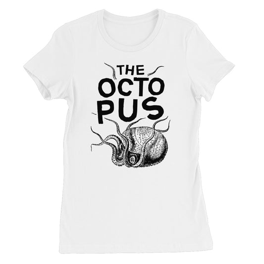 AQUA B&W - 03 - Octopus - Women's Fine Jersey T-Shirt