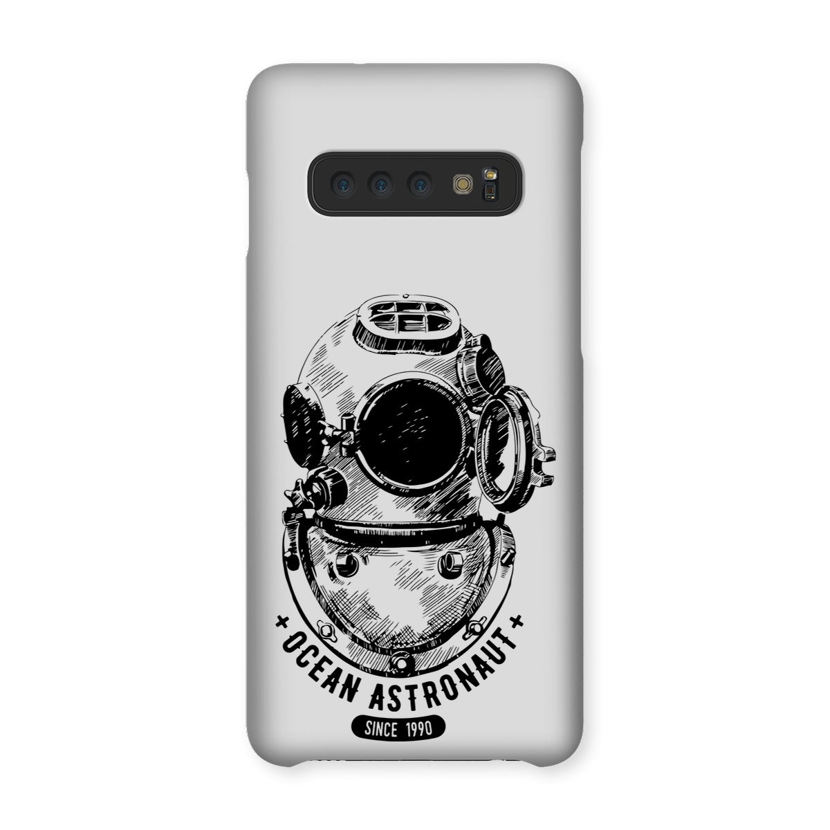 AQUA B&W - 05 - Ocean astronaut - Snap Phone Case