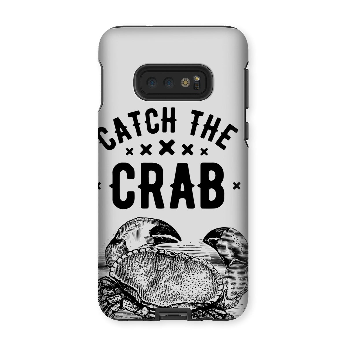 AQUA B&W - 07 - Catch the crab - Tough Phone Case