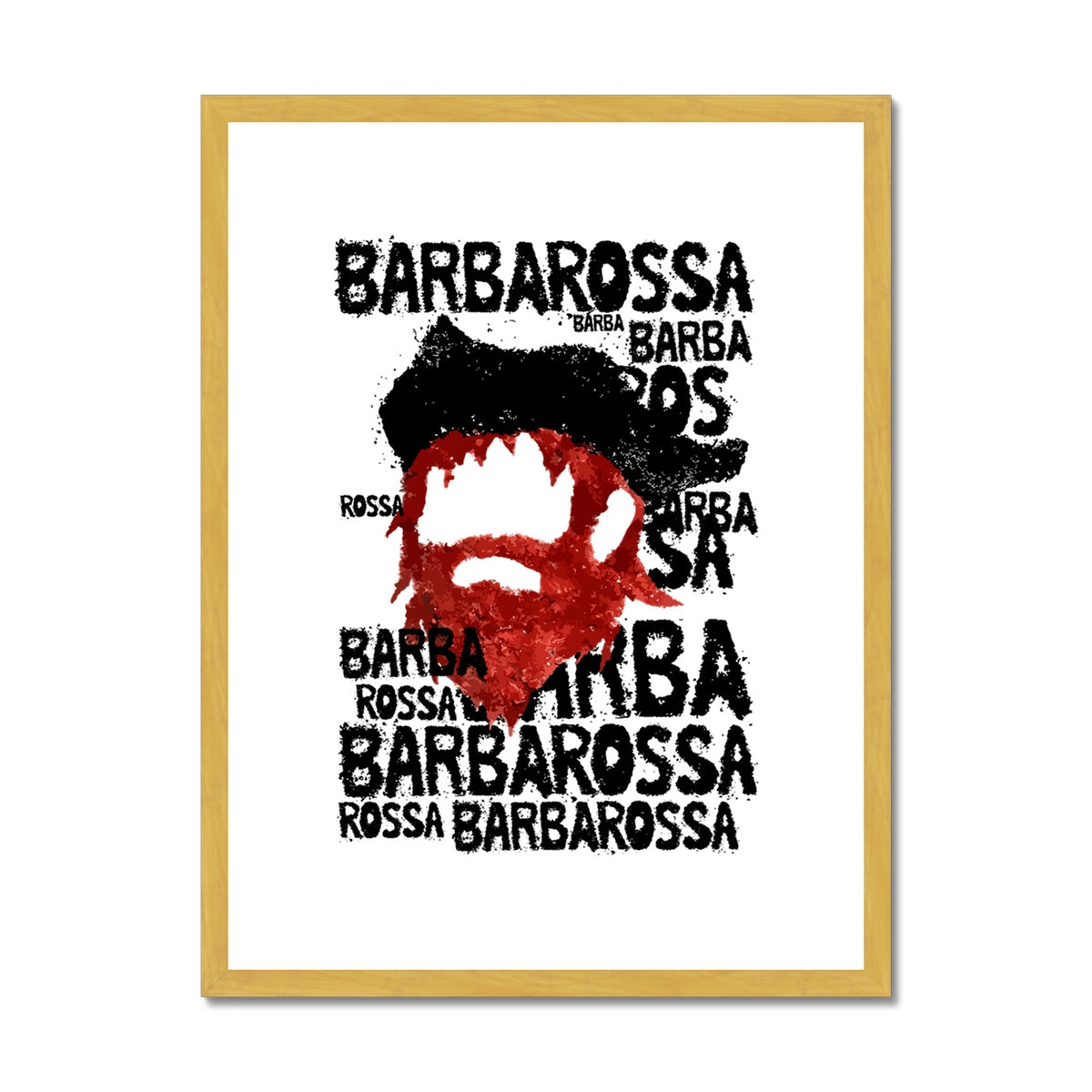 AQUA HMP2 - 01 - Barbarossa - Antique Framed & Mounted Print