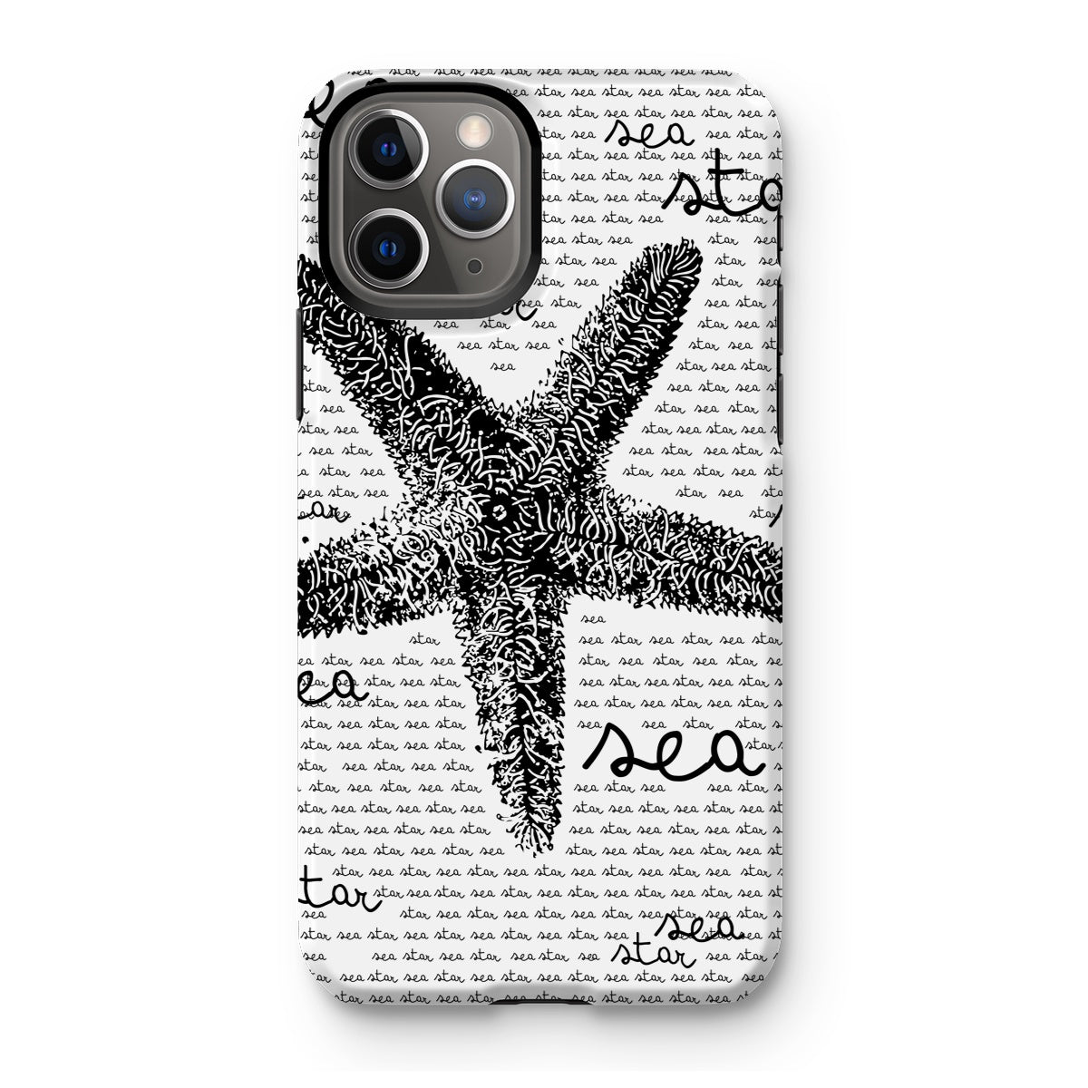 AQUA B&W - 08 - Sea Star - Capa de telefone resistente