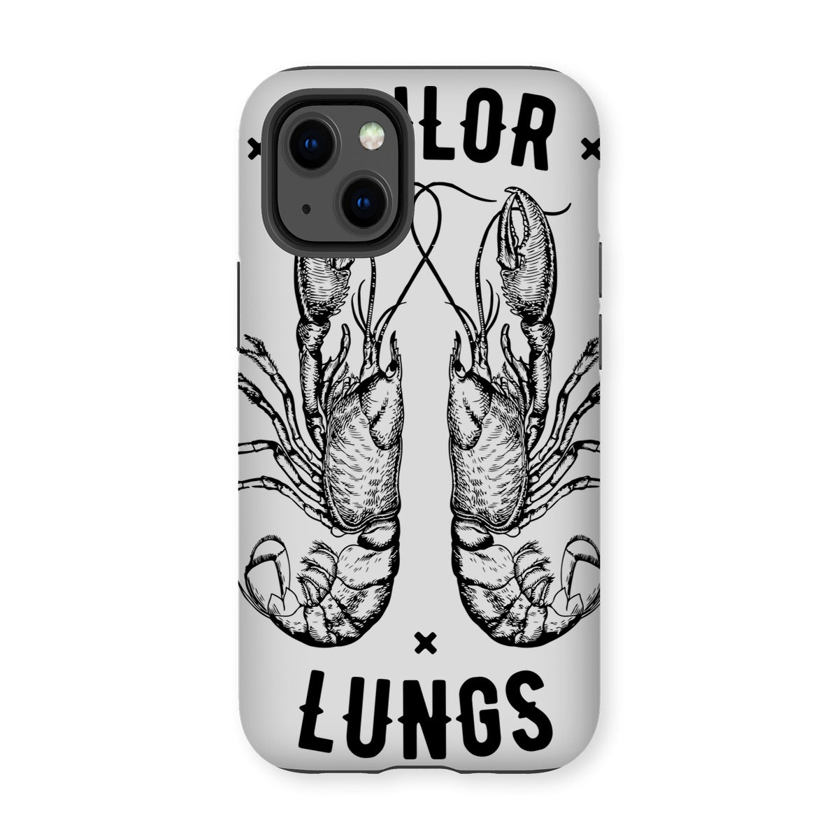 AQUA B&W - 06 - Sailing Lungs - Tough Phone Case