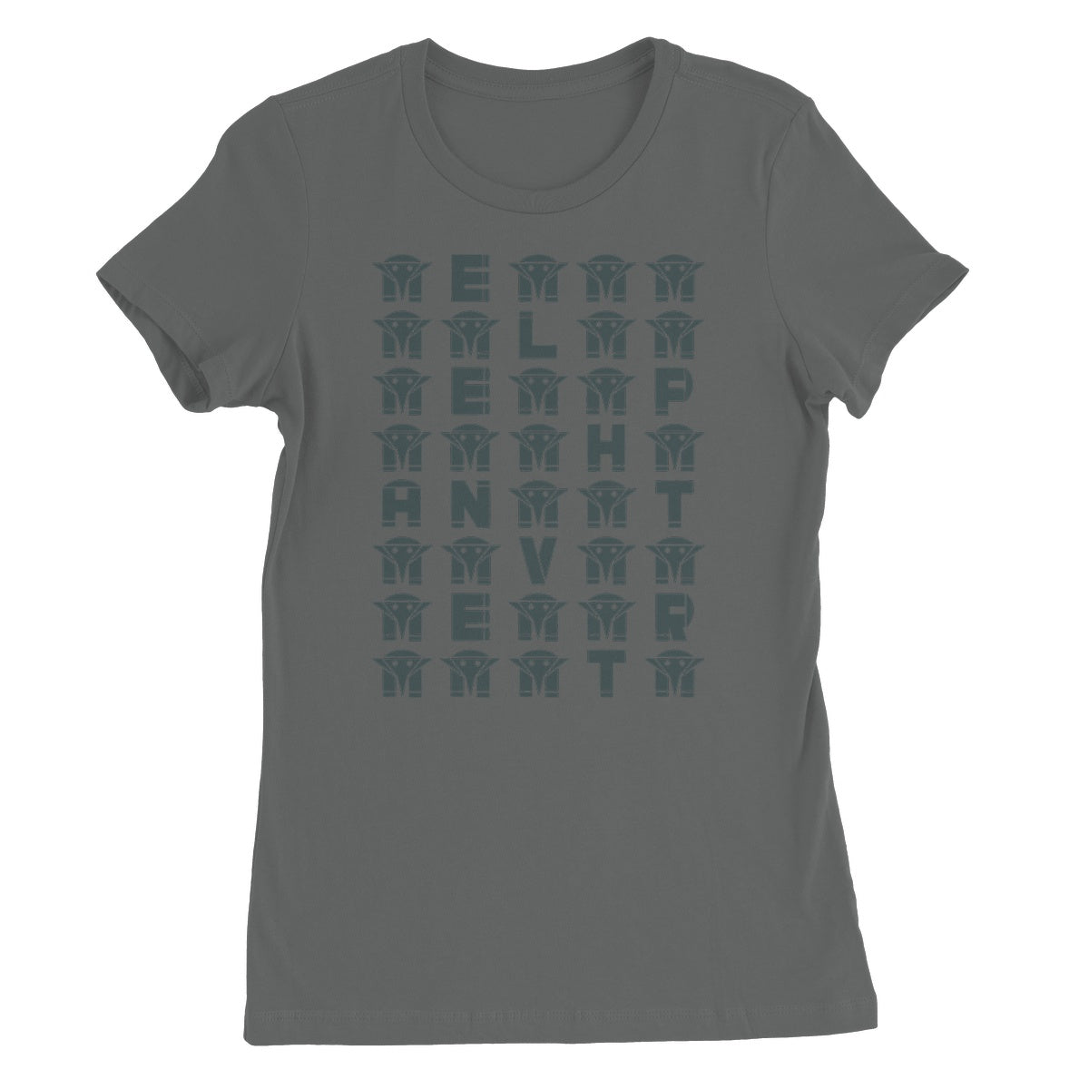 AQUA HMP2 - 04 - Elephant Vert - Women's Fine Jersey T-Shirt