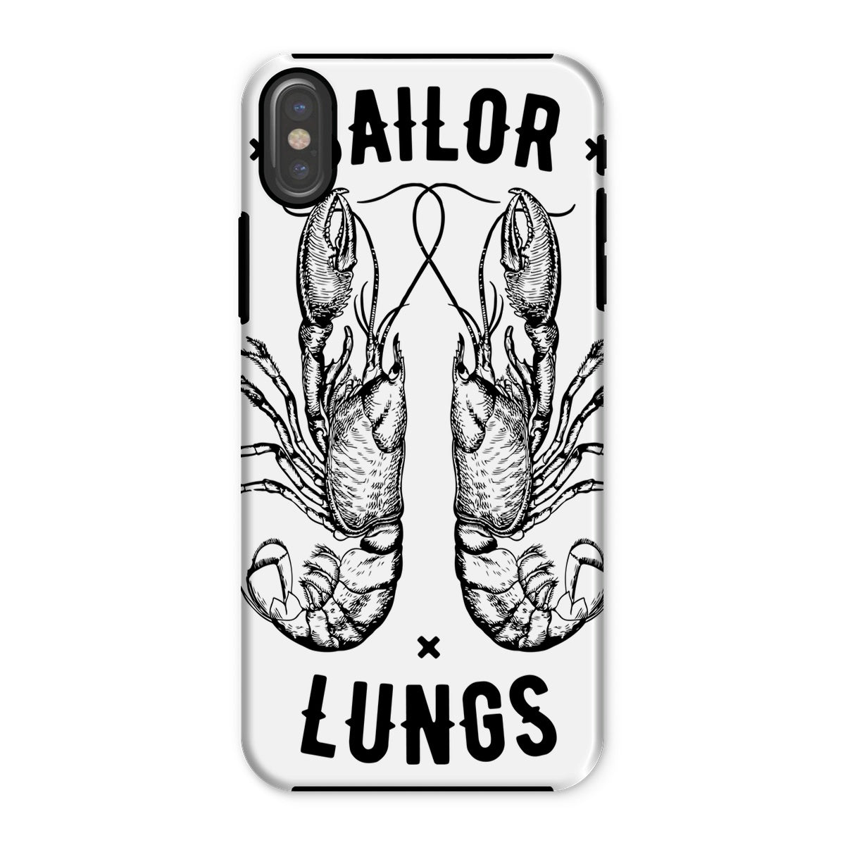 AQUA B&W - 06 - Sailing Lungs - Tough Phone Case