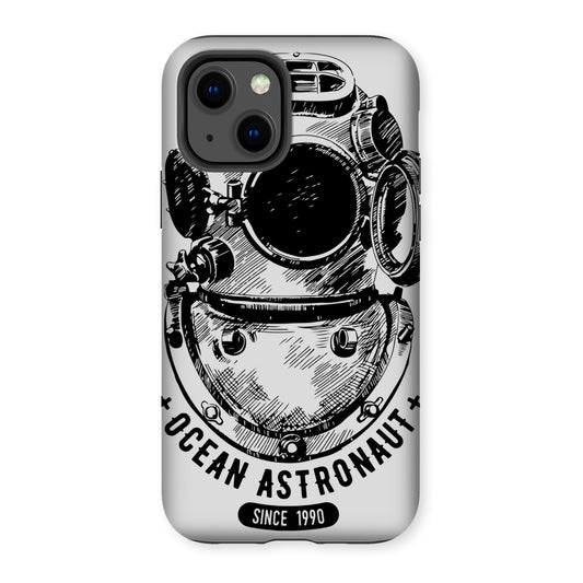 AQUA B&W - 05 - Astronauta do oceano - Capa de telefone resistente