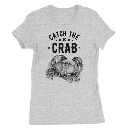 AQUA B&W - 07 - Catch the crab - Women's Fine Jersey T-Shirt