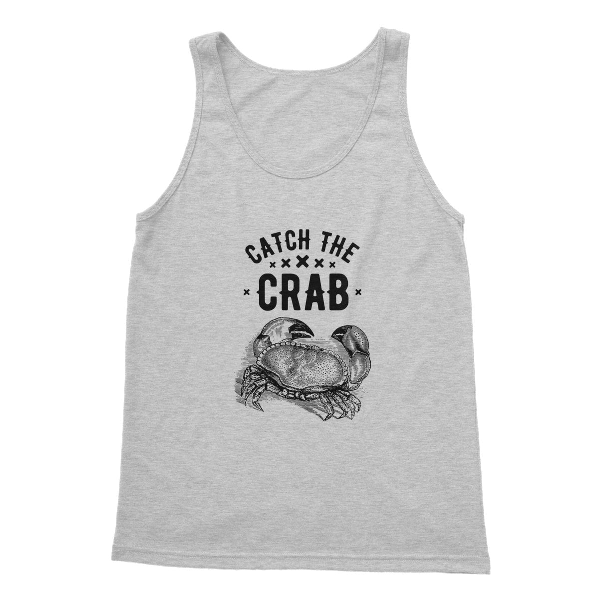 AQUA B&W - 07 - Catch the crab - Softstyle Tank Top