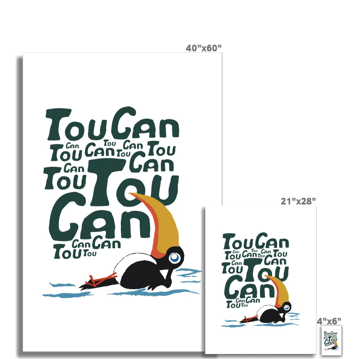 AQUA HMP2 - 09 - Toucan - Wall Art Poster