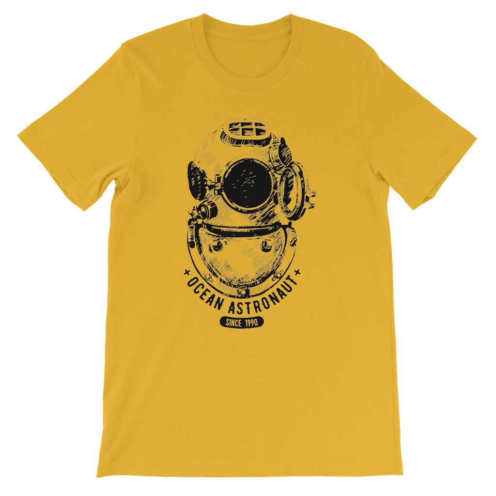 AQUA B&W - 05 - Ocean astronaut - Kids TShirt-Apparel-AQUATICUS