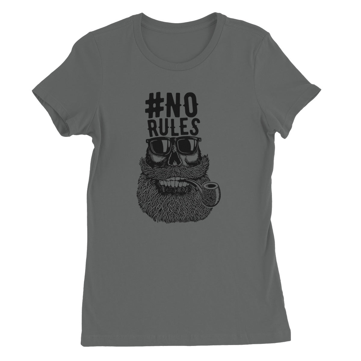AQUA B&W - 04 - No Rules - Women's Fine Jersey T-Shirt