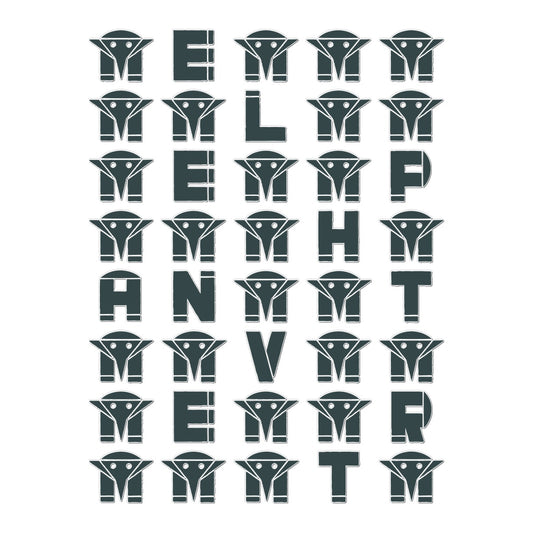 AQUA HMP2 - 04 - Elefante Verde - Tatuagem Temporária