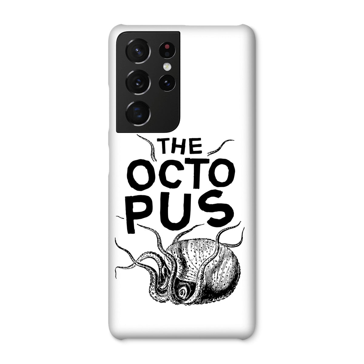 AQUA B&W - 03 - Octopus - Snap Phone Case