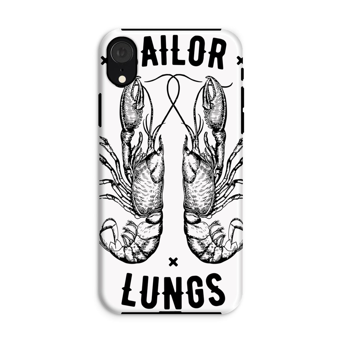 AQUA B&W - 06 - Sailing Lungs - Tough Phone Case