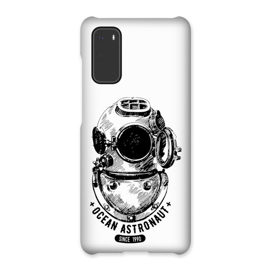 AQUA B&W - 05 - Ocean astronaut - Snap Phone Case