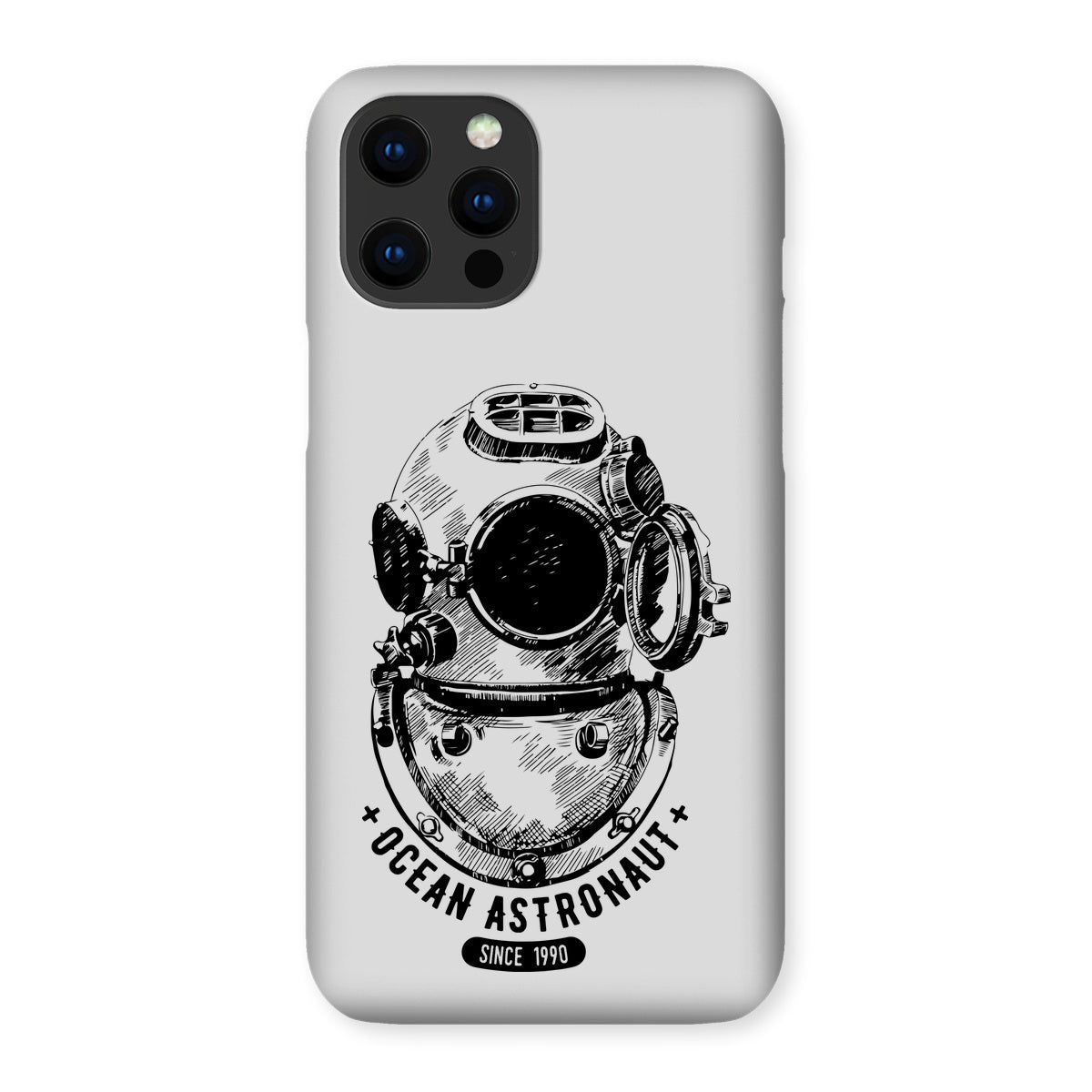 AQUA B&W - 05 - Ocean astronaut - Snap Phone Case