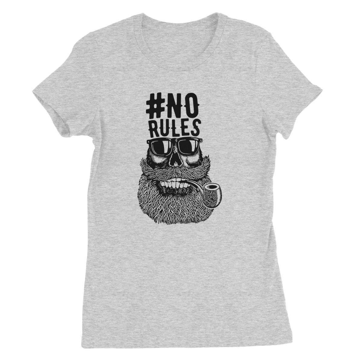 AQUA B&W - 04 - No Rules - Women's Fine Jersey T-Shirt